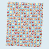 Apple Watercolor Fleecedecke