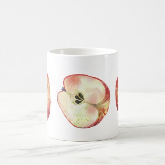 Apple Watercolor Kaffeetasse (Mittel)