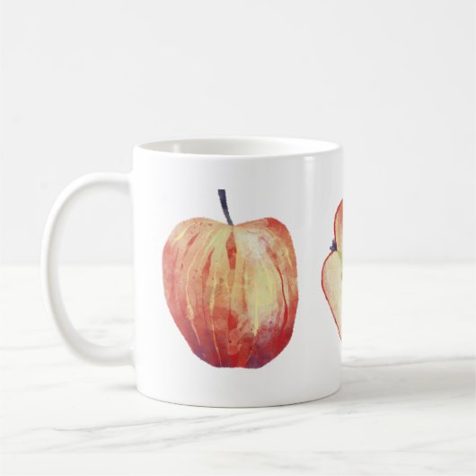 Apple Watercolor Kaffeetasse (Links)