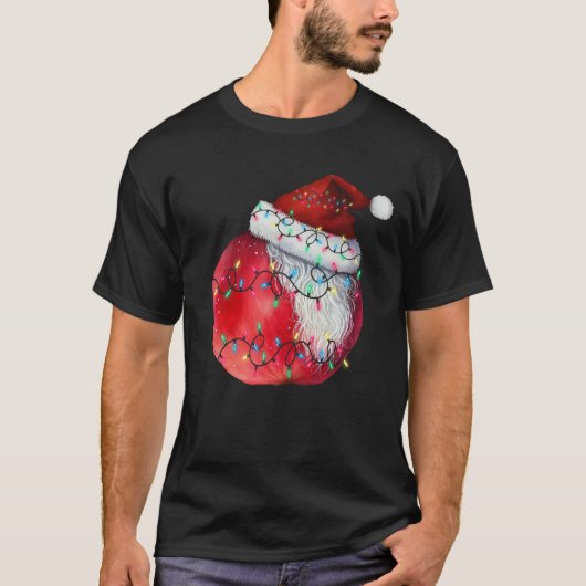 Apple Weihnachtsbaum Lichter Xmas Fruit Apfel T-Shirt (Vorderseite)