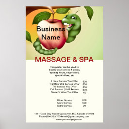 Apple Wellness-Center Massage Beauty Salon Poster