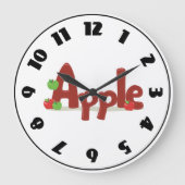 Apple Word Clock Große Wanduhr (Vorderseite)