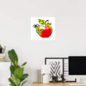 Apple & Worm, zurück zur Schule Poster (Heimbüro)