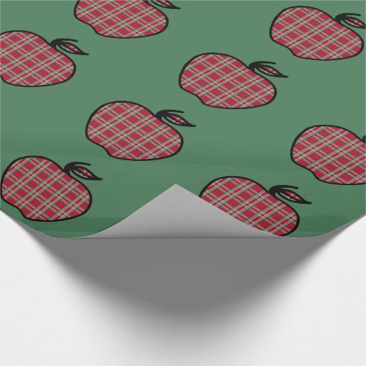 Apple Wrapping Paper des Lehrers Geschenkpapier (Ecke)