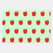 Apple Wrapping Paper für Lehrer Geschenkpapier Set (Vorderseite 3)