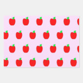 Apple Wrapping Paper für Lehrer Geschenkpapier Set (Vorderseite 2)