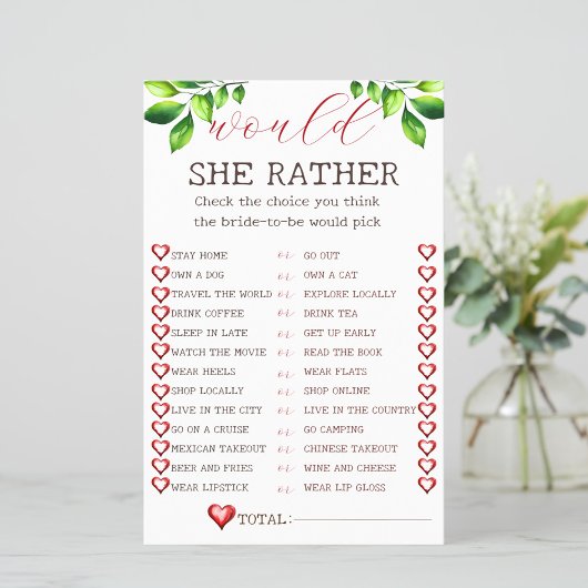 Apple Würde sie lieber Brautparty Spiel