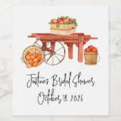 Apple-y-Ever nach Personalisiertem Brautparty Weinetikett (Einzelnes Label)