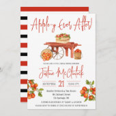 Apple-y immer After! Apple Themed Brautparty Einladung (Vorne/Hinten)