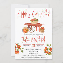 Apple-y immer After! Apple Themed Brautparty Einladung