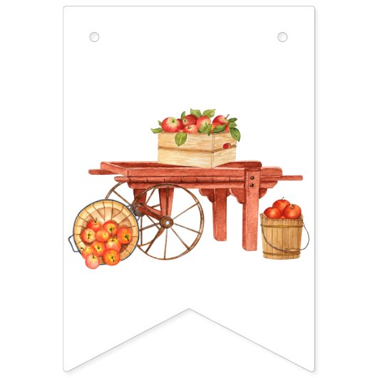 Apple-y immer After! Dekorationen von Brautpartys Wimpelkette (Erste Fahne)