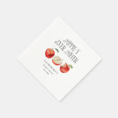 Apple-y immer nach elegantem Brautparty Serviette (Ecke)