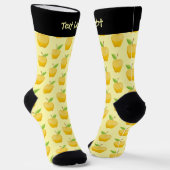 Apple Yellow Pattern Socks Socken (Gewinkelt)