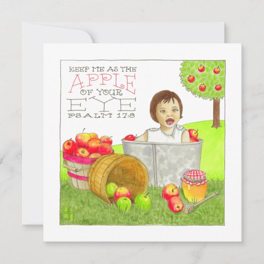 Apple Your Eye Rosh Hashanah Card (Vorderseite)