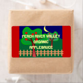 Apple Zuhause Canning Applesauce Butter Weinetiket (Insitu)