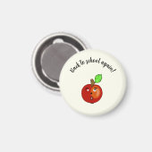 Apple zurück in die Schule Magnet (Vorderseite/Rückseite)