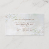 Appleblüte und -biene Gesundheits-Wellness-Center Visitenkarte (Rückseite)