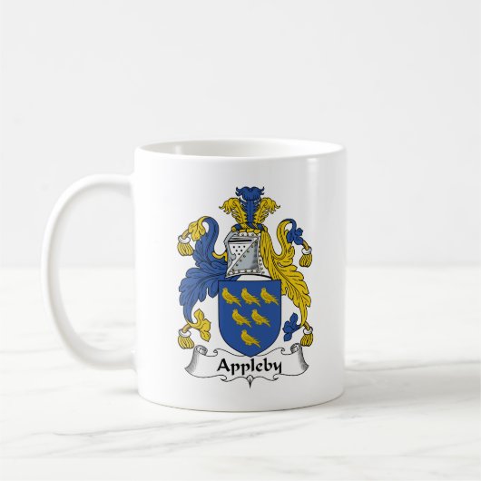 Appleby Familienwappen Kaffeetasse (Links)