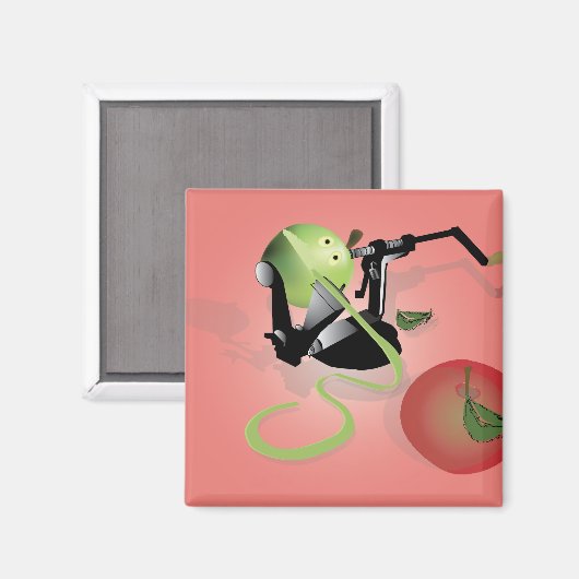 Appledectomy Apple Magnet (Vorderseite/Rückseite)