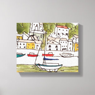 Appledore, Devon.Print auf Leinwand