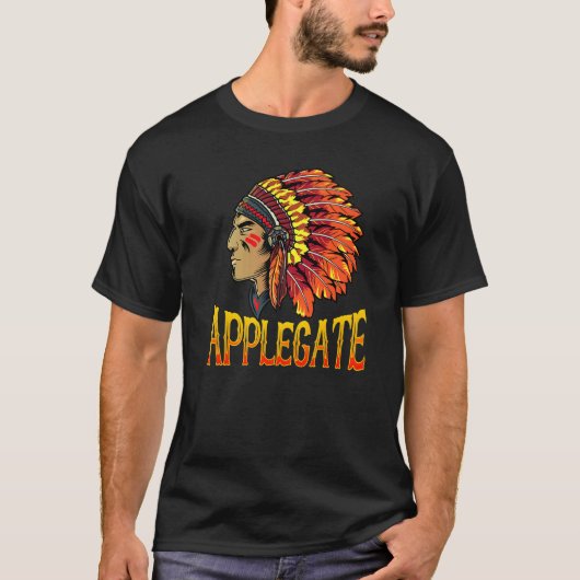 Applegate Stamm Indianerisches Erbe T-Shirt (Vorderseite)