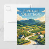 Applegate Valley Road USA Postkarte (Vorne/Hinten)