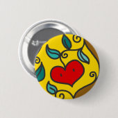 Appleheart Knopf Button (Vorne & Hinten)