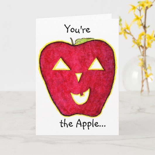 AppleO'Lantern Karte (Gelbe Blume)