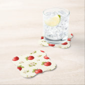 Apples and apples blossoms Paper Coaster Untersetzer (Vor Ort)