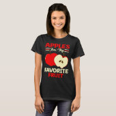 Apples Are My Favorite Fruit Cute Fruit Eater Bask T-Shirt (Vorne ganz)