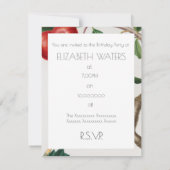 APPLES BIRTHDAY PARTY INVITATION FLAT CARD EINLADUNG (Rückseite)