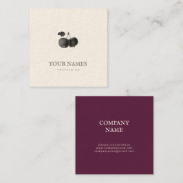 APPLES BUSINESS CARD QUADRATISCHE VISITENKARTE