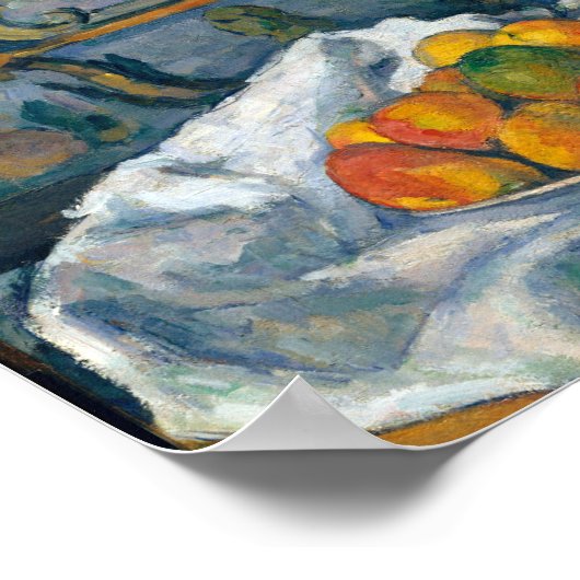 Apples Dish Paul Cezanne Berühmte Visuell Arts Pos Poster (Ecke)