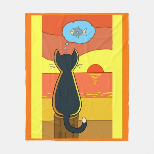 Apple's Fishy Idea Fleecedecke (Vorderseite)