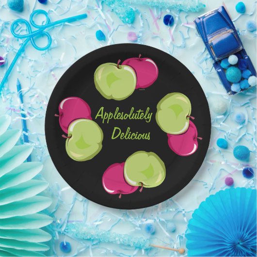 Apples Fun Graphics Art Pappteller (Party)