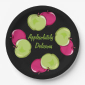 Apples Fun Graphics Art Pappteller (Vorderseite)