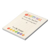 Apples Happy Mail – Cute Teacher Notizblock (Rotiert)