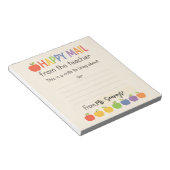 Apples Happy Mail – Süße Lehrerin Notizblock (angewinkelt)