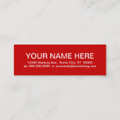 APPLES (Mod-Quadrate) Mini Visitenkarte (Rückseite)