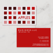 APPLES (Mod-Quadrate) Visitenkarte (Vorne/Hinten)