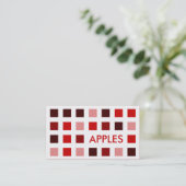 APPLES (Mod-Quadrate) Visitenkarte (Stehend Vorderseite)