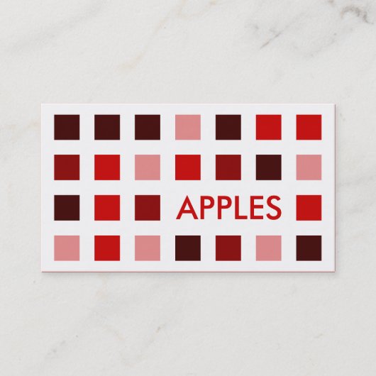 APPLES (Mod-Quadrate) Visitenkarte (Vorderseite)