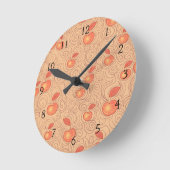 Apples Pattern Runde Wanduhr (Winkel)
