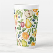 Apples Pears Blueberries Oranges Fruits Milchtasse (Vorderseite)