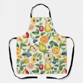 Apples Pears Blueberries Oranges Lemon Lime Fruits Schürze (Vorderseite)