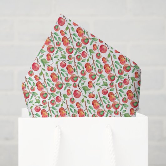 Apples Tissue Paper Seidenpapier (Geschenk Tasche)