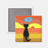 Apples verrückte Idee Magnet (Vorderseite/Rückseite)