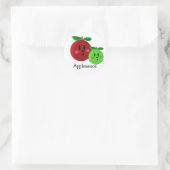 Applesauce Apple Design Runder Aufkleber (Tasche)