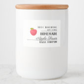 Applesauce Homemade Modern Typografy Pecks Lebensmitteletikett (Vorderseite)