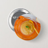 Applesauce mit Zimt und Orangenlöffel Button (Vorne & Hinten)
